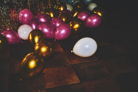 a marriage ceremony, especially considered as including the associated celebrationsの写真素材