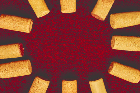 the buoyant, light brown substance obtained from the outer layer of the bark of the cork oakの写真素材