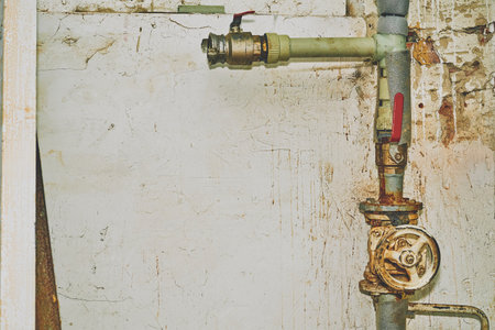 a device for controlling the passage of fluid or air through a pipe, duct, etcの写真素材