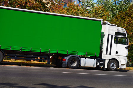 the action of delivering letters, packages, or ordered goods to other sideの写真素材