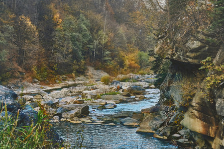 a large natural stream of water flowing in a channel to the sea, a lake, or another such stream.