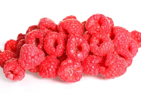 Raspberries, food and nutrition at spring and summer