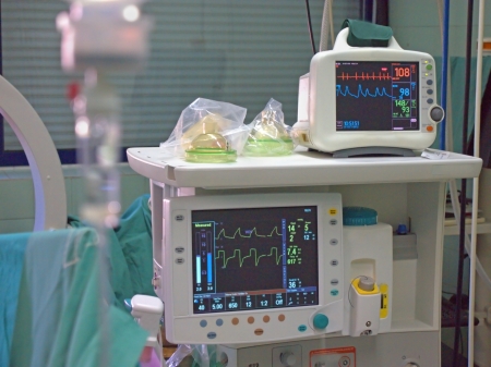 ECG monitor at department of surgeryのeditorial素材