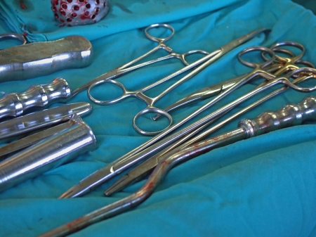 Surgery instruments used in surgeryのeditorial素材