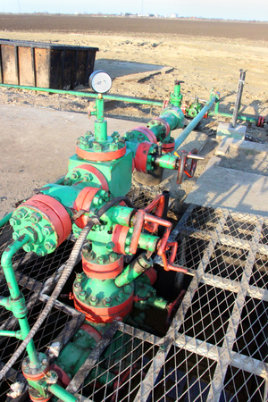 Transportation and measuring of gas and oil through pipesの写真素材