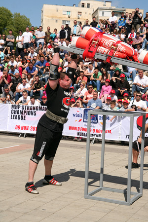 Strongman Champions League stage Serbia, 
Krzysztof Radzikowski - Poland, Haftor Julius Bronson - Iceland, Lauire Nami - Estonia, Martin Wildauer - Austria, Dainis Zageris - Latvia, Daniel Wildt - Germany,  Bjorn S. Peterson - Norway, Akos Nagy - Hungary,のeditorial素材