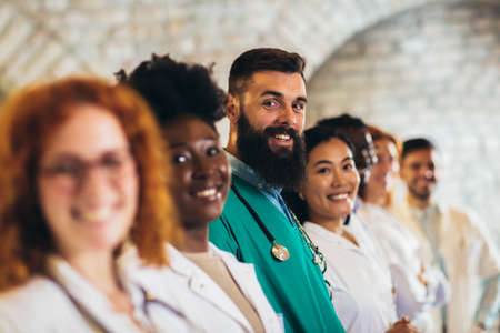 Medical people - doctors, nurse, physician and surgeon team in hospital. Healthcare serviceの写真素材