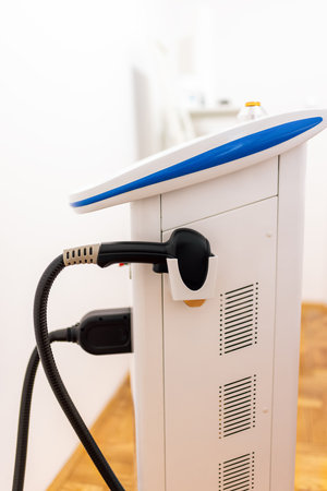 Laser hair removal machine in the salon.の写真素材