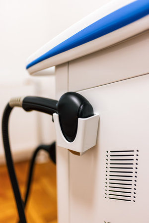 Laser hair removal machine in the salon.の写真素材