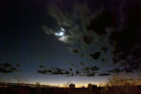 Wonderful stassry night at Ayers Rock National Park, Northern Territory, Australia, August 2009の写真素材