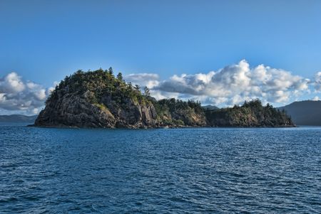 Cruising in the Whitsundays Archipelago, Queensland, Australiaの写真素材