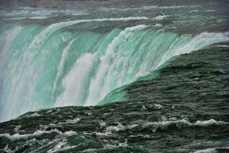 Detail of famous Niagara Falls on the Canadian Sideの写真素材