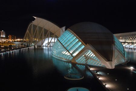 The City of Arts and Sciences in Valencia, Spainのeditorial素材