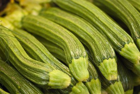 Baby Marrows at the Market in Florence, Italyの写真素材
