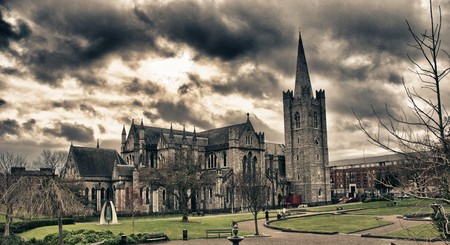 Christ Church Cathedral in Dublin, Irelandの写真素材