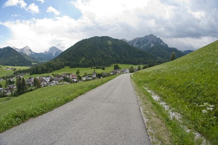 Landscape of Dolomites Mountains, Italy