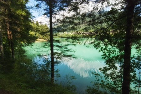 Landscape of Dolomites Mountains, Italyの写真素材