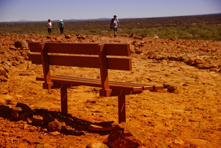 Bright and Sunny Day in the Australian Outbackの写真素材