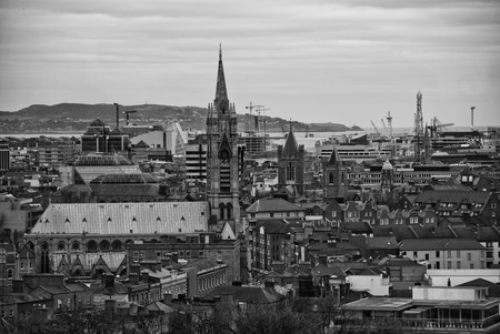 Detail of Dublin Architecture, Irelandの写真素材