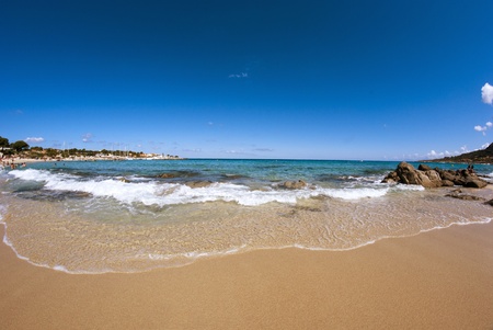Crystal Waters of Corsica Coast in Franceの写真素材