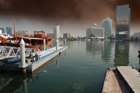 Storm approaching Dubai, UAEの写真素材