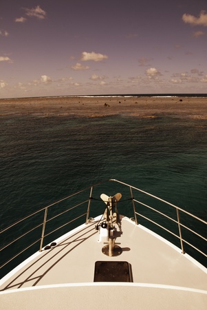 Surface of the Great Barrier Reef near Port Douglas, Australia