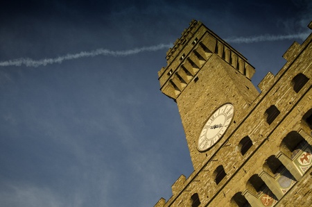 Majesty of Piazza della Signoria in Florence, Italyのeditorial素材