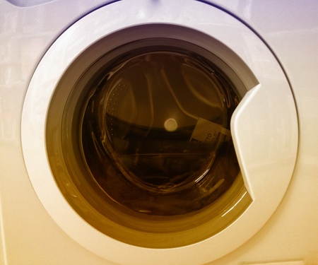 Detail of a Washing Machine, Italyの写真素材