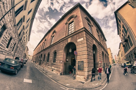 Teatro Verdi Facade in Pisa, Italy