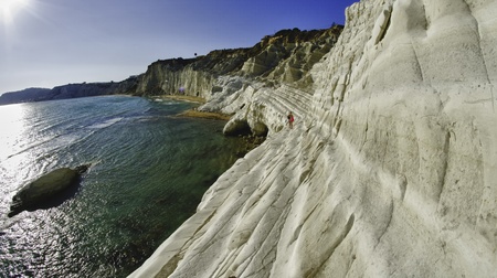 Scala dei Turchi near Agrigento, Italyの写真素材