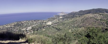 Coast of Sicily near Palermo in Italyの写真素材