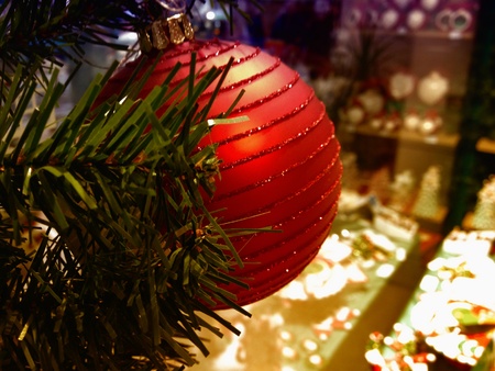 Christmas Decorations and Colors, Italyの写真素材