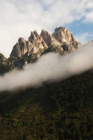Landscape of the Dolomites Mountains, Italyの写真素材