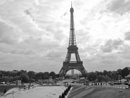 Beautiful Exterior view of Eiffel Tower, symbol of Parisの写真素材