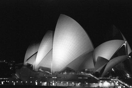 Sydney by Night and its Buildings, Australiaのeditorial素材