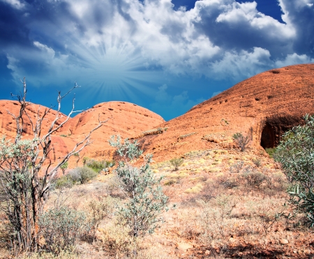 Landscape of Australian Outback in Northern Territory, Australiaのeditorial素材