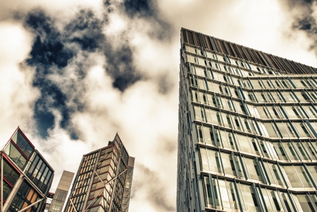 Modern Buildings, street view in London - UK