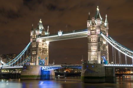 Lights and Colors of Tower Bridge at Night - London - UKの写真素材
