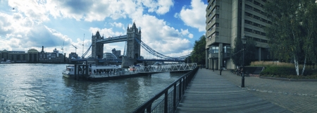 St Katharine Docks in London near Tower Bridge - UKのeditorial素材