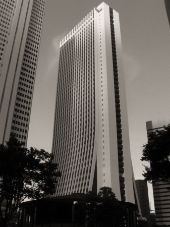 Architectural detail of Tokyo, Black and White view - Japanのeditorial素材