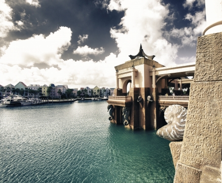 Architectural Detail of Nassau in the Bahamas, Caribbeanのeditorial素材