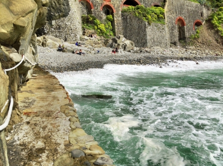Beautiful scenario of Cinque Terre, Liguria - Italy.のeditorial素材