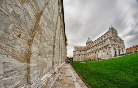 Architectural detail of Miracle Square in Pisa, Italyのeditorial素材
