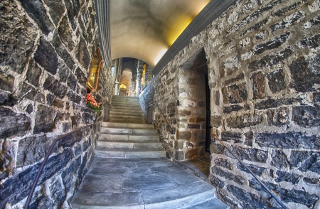 Quaint Village of Vernazza, Cinque Terre. Beautiful colorful homes of Town center.のeditorial素材