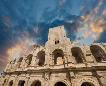 Roman amphitheater (Arena) in Arles, Provence, France. UNESCO siteの写真素材