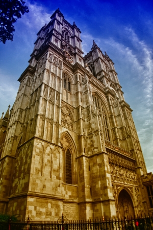 The Westminster Abbey in London, side view.の写真素材