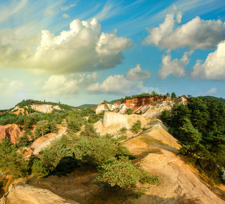 Colorado Provencal in Rustrel, Provence - France.