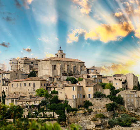 Gordes medieval village in Southern France (Provence).のeditorial素材