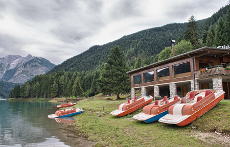 Pedal Boat over a lake.のeditorial素材