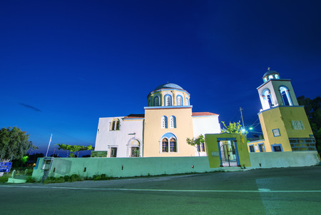 Typical house of Greek Island.のeditorial素材